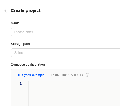 Creating a new project for PBS