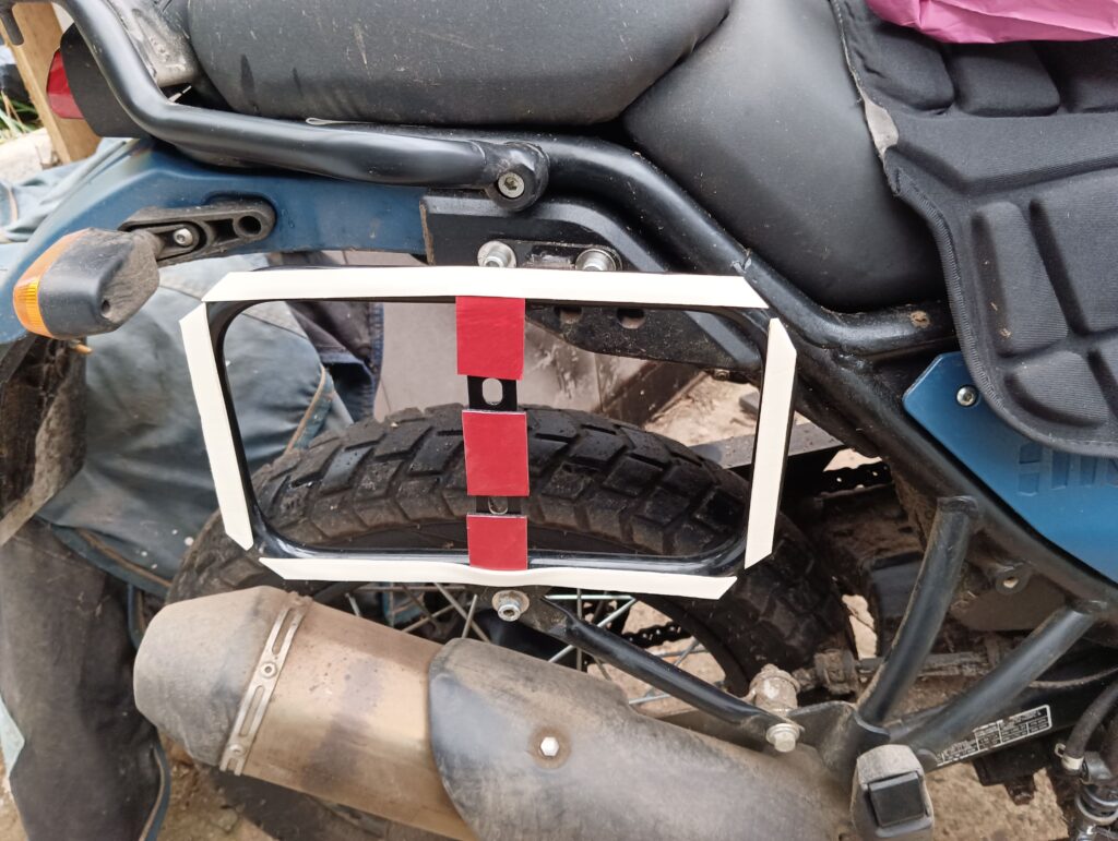 Next, I put some self-adhesive foam onto the frame. Not strictly necessary, but I thought it might help prevent rattling